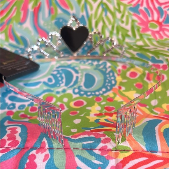 Dolls Kill 3 pack of black Heart silver crystal Tiara crowns new w tag bundle - Picture 4 of 10